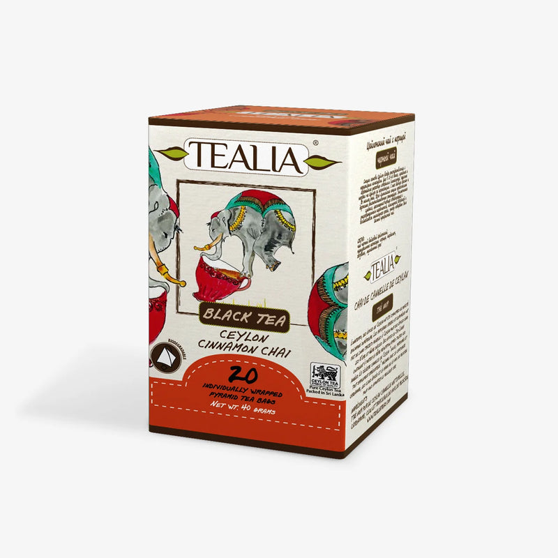 Ceylon Cinnamon Chai (20 Pyramid Envelope Sachets)